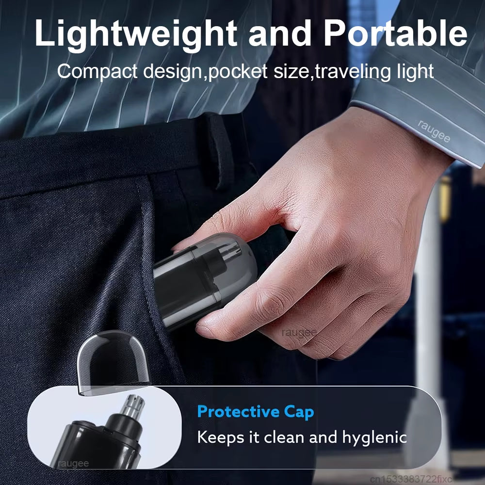 Nose Hair Trimmer for Men Portable Mini Nose Hair Remover USB Rechargeable Trimmer for Nose and Ears Electric Nose Hair Cutter
