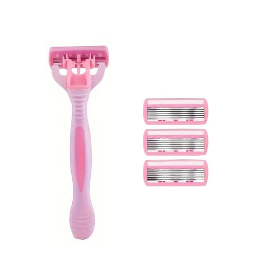 Shaver Brand New Design Women Razor Shaving Six Layer Shaver Reusable Razor Imported Blade Multi Tool Head Change