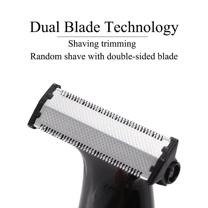 Men'S Electric Groin Hair Trimmer Pubic Hair Trimmer Body Grooming Clipper for Men Bikini Epilator Rechargeable Shaver Razor