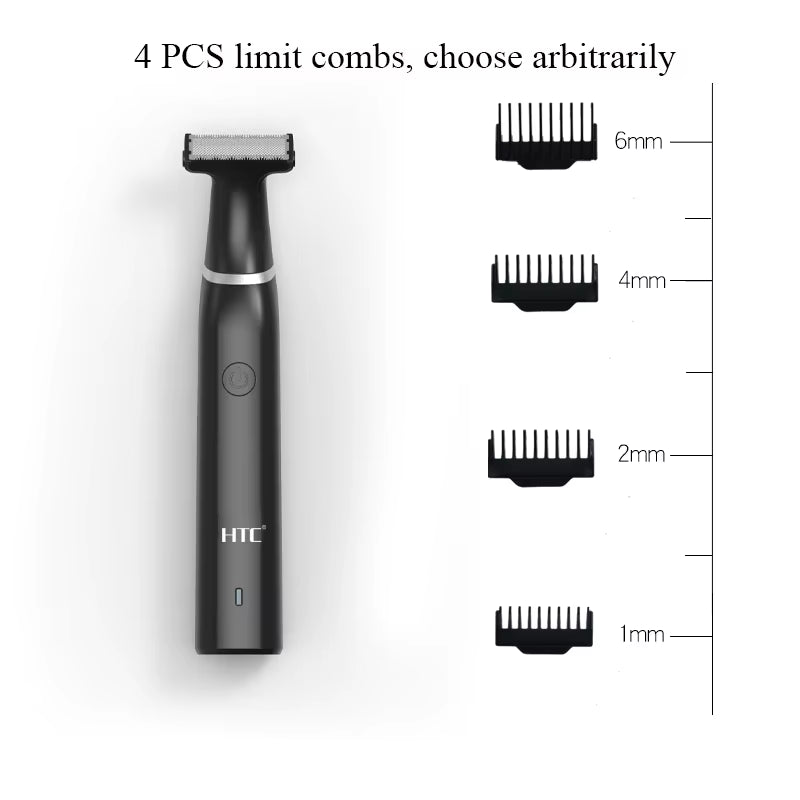 Men'S Electric Groin Hair Trimmer Pubic Hair Trimmer Body Grooming Clipper for Men Bikini Epilator Rechargeable Shaver Razor