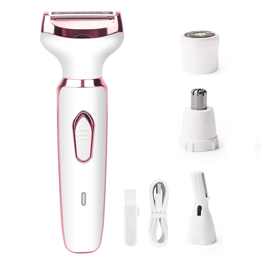 Electric Razor for Women Body Leg Bikini Hair Trimmer Painless Face Mustache Shaver Underarm Hair Removal Portable Epilator Tool