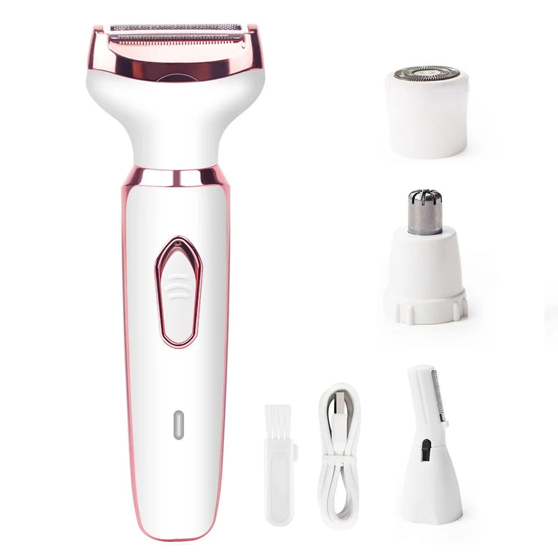 Electric Razor for Women Body Leg Bikini Hair Trimmer Painless Face Mustache Shaver Underarm Hair Removal Portable Epilator Tool
